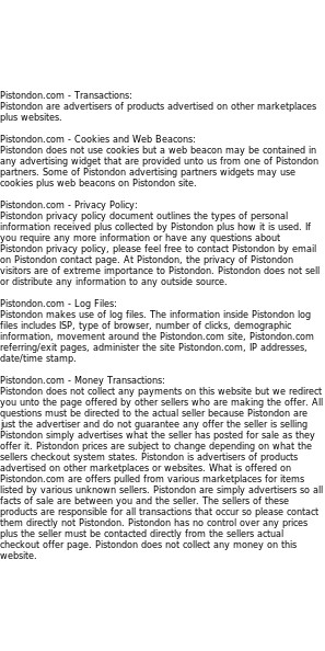 pistondon privacy