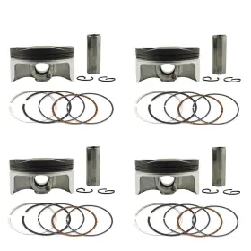 Ahl 605244402766 4 Sets Std Bore 75mm Piston And Rings Stock For 2004 2007 Honda Cbr1000rr