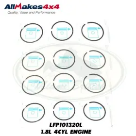 Lfp101320l Allmakes Land Rover Piston Ring Kit X4 Freelander 1.8l 4 Cyl Am