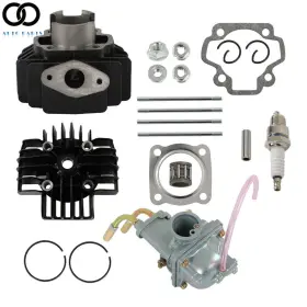 Apo283632 Autoooparts 50cc Big Bore Kit Top End Carburetor Piston Cylinder For 1981-2009 Yamaha Pw 50