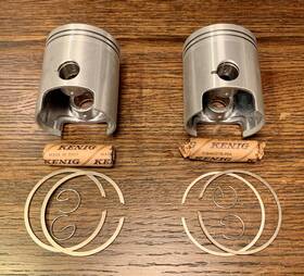 Benelli 7710050799 250cc 2c Phantom Pistons - 2 Complete Sets Rings Pins Clips Nos