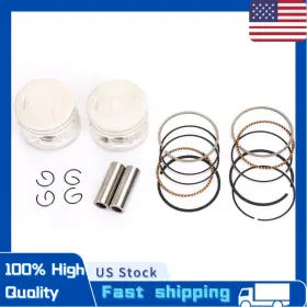 M562-a048-a Bruce&shark 2 Set Piston Ring Pin Kit Std 49mm For Yamaha Xv250 V-star Virago Route 66 88-18