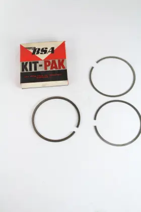 00-3423 Bsa Original Genuine B40 Piston Rings .040 Nos