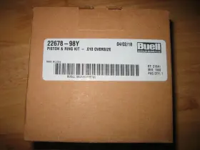 22678-98y Buell Motorcycle Piston And Rings .010 Inch Oversize