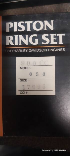 Cci 17095 2 Sets .030 Piston Rings For 900cc Harley Sportster