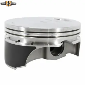 689196 Custom Chrome Rear Piston 4-1/8 Inch Bore Standard Size With Rings Pin Clips For Revtech 115 Motors