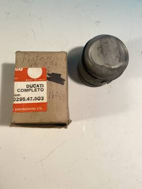 Ducati 0296.47.503 160 Monza Junior Nos Oem Borgo Piston Rings And Wrist Pin Set. 61.4mm