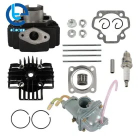 815442 Etecgo Fit For Yamaha Pw 50 Pw50 Big Bore Kit Top End Piston Cylinder Carburetor New