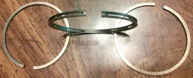 64253 Gilera New Old Stock 52.2 Mm Engine Piston Ring Set Of 3 Sears 106ss 98cc
