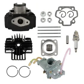 Gg4786290e Globegarage Carburetor Cylinder Piston Ring Gasket Top End Kit For Yamaha Pw 50 Pw50