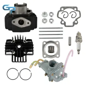 Gre177270 Greatparts Fits For Yamaha Pw 50 Pw50 Carburetor Cylinder Piston Ring Gasket Top End Kit
