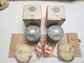 Harley-davidson 22147-74 Nos Flh Fx Piston Set 22147-74a Panhead Shovelhead