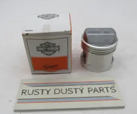 22255-83a Harley-davidson 22302-85 Genuine Nos .03 Over Stock Piston With Rings And Wrist Pin