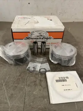 22851-99a Harley-davidson A4 Cast 3-7/8 Inch Standard Size Piston Kit 1550 99-06 22851-99a Harley-davidson A4 Cast 3-7/8 Inch Standard Size Piston Kit 1550 99-06