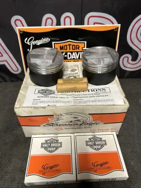 22918-98 Harley-davidson Nos Evo 1340 Screamin Eagle Pistons 10 1 Forged Fxr Flh Fxe 0.020 O/s