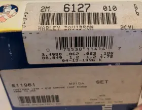 011961 Hastings Harley Piston Rings .010 1340cc Evo Shovelhead 6127 011961 Hastings Harley Piston Rings .010 1340cc Evo Shovelhead 6127