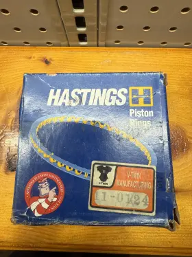 11-0176 Hastings By V-twin Manufacturing Piston Rings Old Stock Believed To Be For A 1957 Panhead