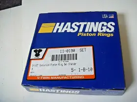 11-0190 Hastings By V-twin Manufacturing Harley Piston Ring Set 3-1/2 Inch Evo Softail Sporty Dyna T8