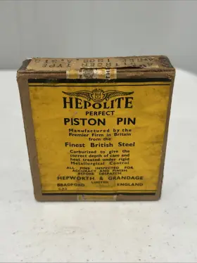 1908.a Hepolite New Vtg Piston Pin Set Citroen Type British Steel Hepworth Grand