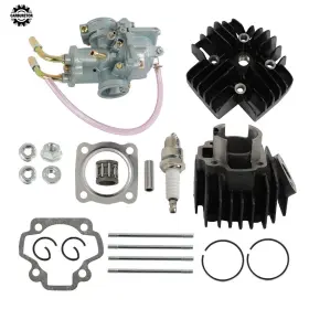Hgf141816 Home-garden-fix For Yamaha Pw50 1981-2009 Carburetor Cylinder Piston Ring Gasket Top End Kit New