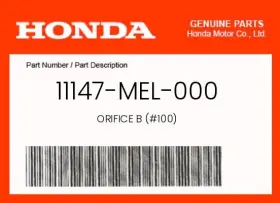 11147-mel-000 Honda Genuine Orifice B #100 -