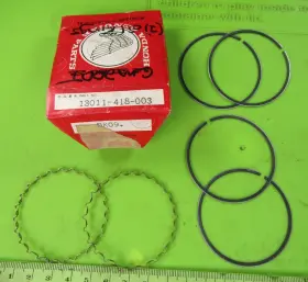 13011-418-003 Honda Vintage Cm200t Cm185t Twinstar Standard Ring Set Nos