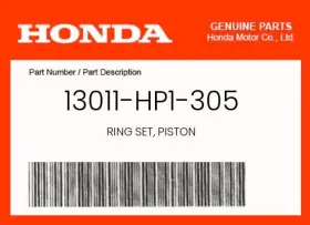 13011-hp1-305 Honda Genuine Ring Set Piston - 13011-hp1-305 Honda Genuine Ring Set Piston -