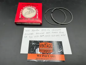 13013-357-003 Honda Nos 1973-74 Cr250r Elsinore Piston Ring Set Size 0.50 Pn #