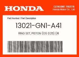 13021-gn1-a41 Honda Genuine Ring Set Piston Os 0.25 Ri -