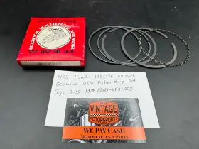 13021-kf0-003 Honda Nos 83-86 Xr350r Genuine Oem Piston Ring Set Size 0.25 Pn #