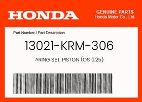 Honda 13021-krm-306 Genuine Ring Set Piston Os 0.25 -