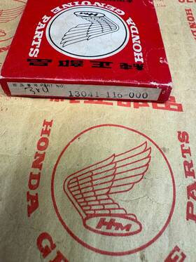 Honda 13041116000 New Genuine Xr75 C70 Ct70 Piston Rings .75mm 3rd Over 13041-116-000 Xr-75