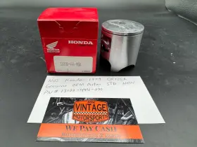 13100-444-000 Honda Nos 1979 Cr125r Genuine Oem Piston Std Part # New