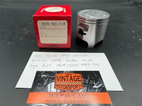 13102-ka3-710 Honda Nos 1983 Cr125r Genuine Oem Piston Over Size 0.25 Part # New