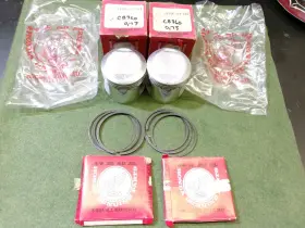 13041-369-305 Honda 13104-369-000 Cb360 Pistons And Rings Set Nos 0.75 Over Size