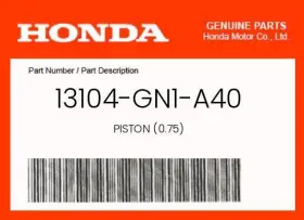 13104-gn1-a40 Honda Genuine Piston 0.75 -