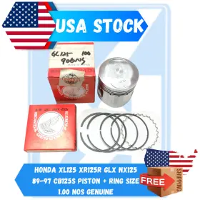 13105-440-000 Honda Xl125 Xr125r Glx Nx125 89-97 Cb125s Piston Ring Size 1.00 Nos Genuine