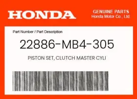 22886-mb4-305 Honda Genuine Piston Set Clutch Master Cyli -