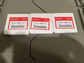 A1-km9-761 Honda Ns400r Ns400 Piston Rings Set 3x Nos New Genuine 131