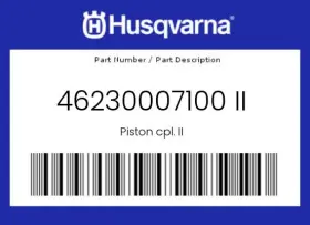 46230007100 Husqvarna New Genuine Oem Piston Cpl. Ii -