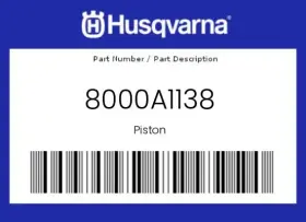 8000a1138 Husqvarna Genuine Piston -