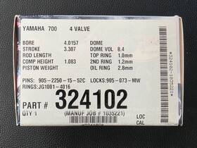 Je Pistons 324102 Yamaha 700 4-valve Piston Kit 4.0157 Bore High Performance