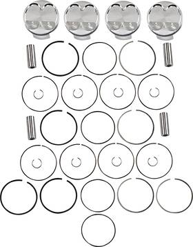 Je Pistons 345193 Piston Kit 80mm For Yamaha With 11.5 1 Compression
