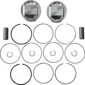 Bte8j13shc Je Pistons Piston Kit Rings Pins Fsr Std 3.875in Bore 10.5 1 Harley Dyna Super Glide 06