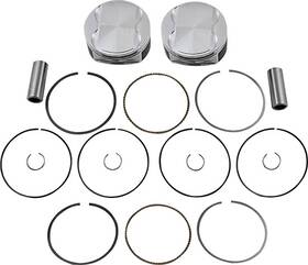 Je Pistons Vtmfyie4f1 Piston Kit Rings Pins M8 Std 4.075in Bore 11 1 Road Glide Custom Cvo 18-19