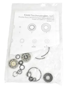 Ktt-00014 Kam Technologies Double Piston Wheel End Seal Replacement Kit Multi Piece Set