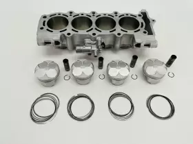 11005-1910 Kawasaki 00-02 Zx600 05-08 Zzr600 Cylinder Jugs Pistons Barrel Engine Honed Nice