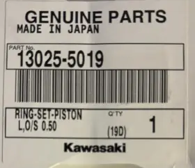 13025-5019 Kawasaki Genuine Part 1981-83 Kz1100 Piston Ring Set L O/s Mpn# New