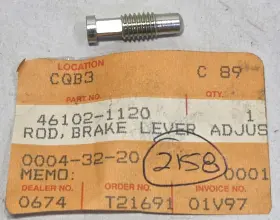 46102-1120 Kawasaki 1 New Genuine Kx 80 125 250 500 Kdx200 Brake Lever Rod Oem 46102-1120 Kawasaki 1 New Genuine Kx 80 125 250 500 Kdx200 Brake Lever Rod Oem