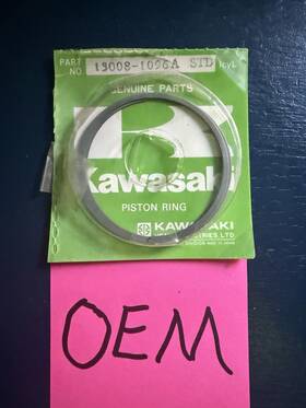 Kawasaki Original Oe 13008-1096a 1988-1989 Kx125 Piston Ring Oem Nos Kx 125 Std